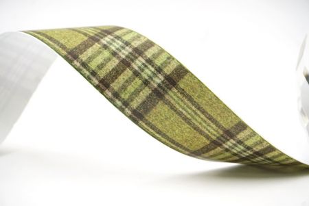 Lebhaftes grünes Karoband_AI